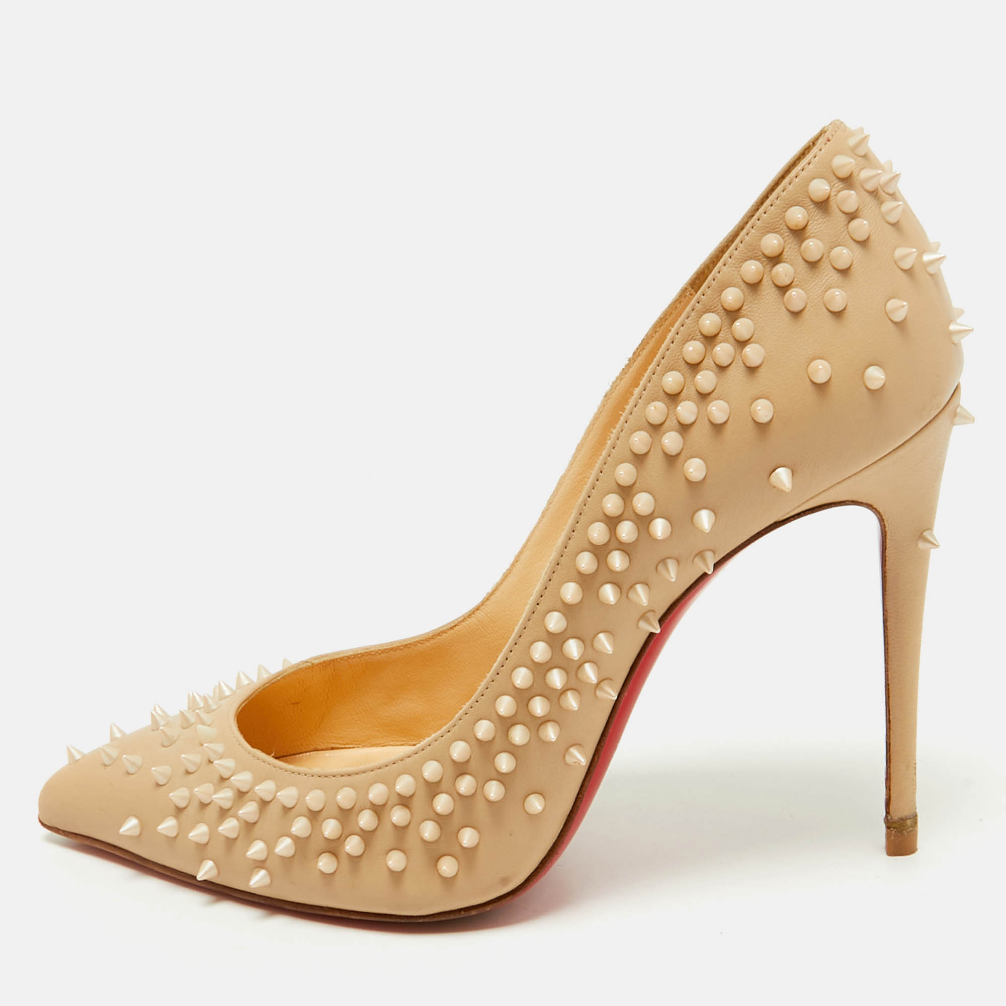 

Christian Louboutin Beige Leather Escarpic Pumps Size