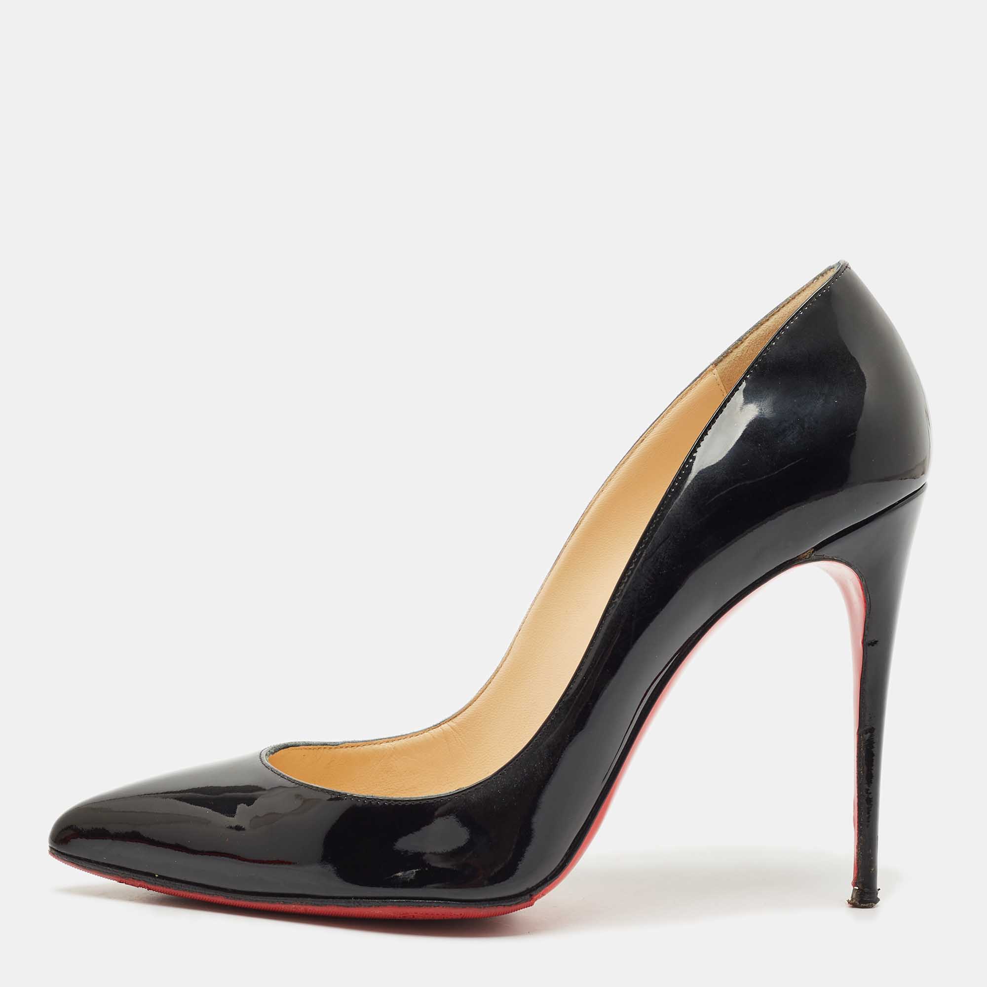 

Christian Louboutin Black Patent Leather Pigalle Pumps Size