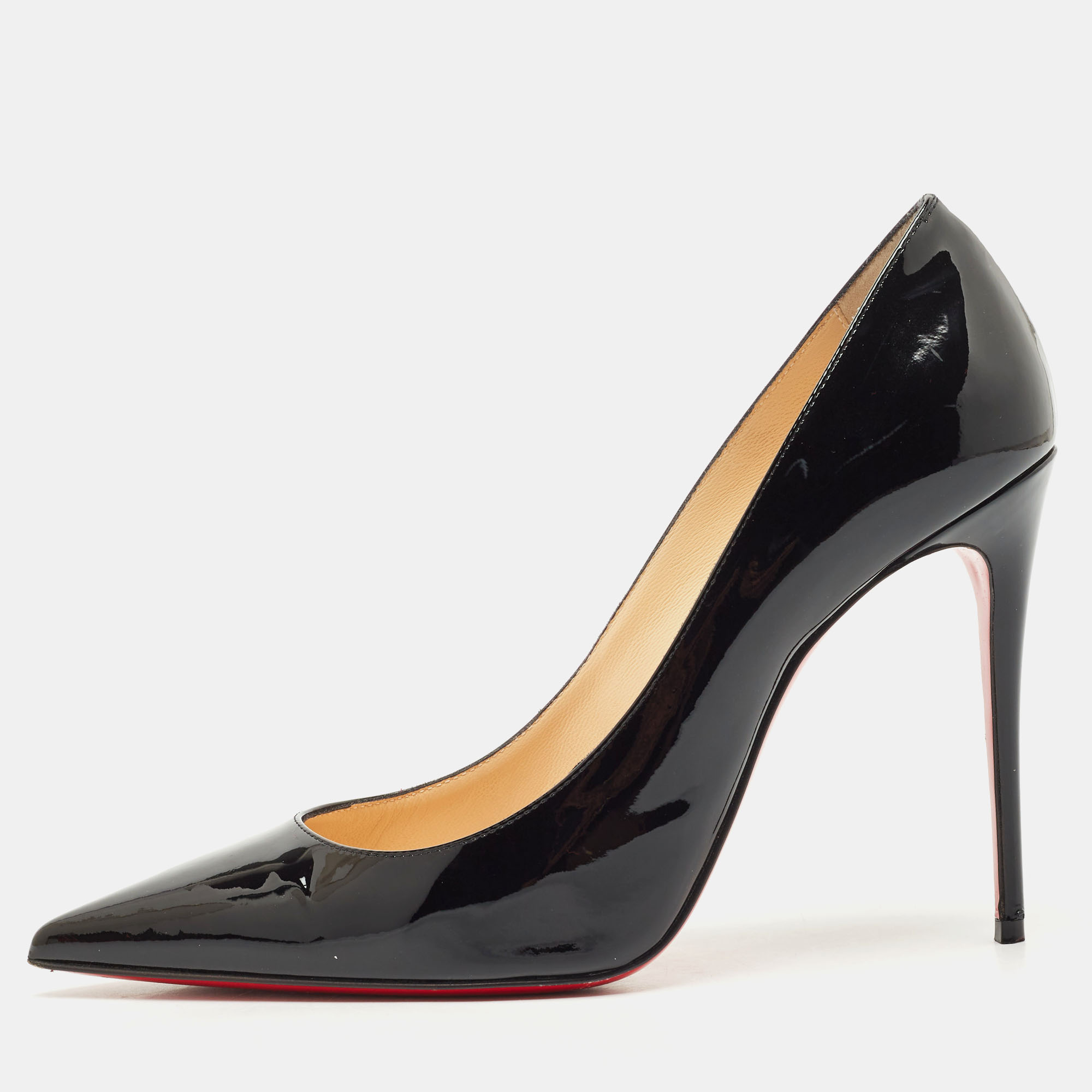 

Christian Louboutin Black Patent Leather Kate Pumps Size