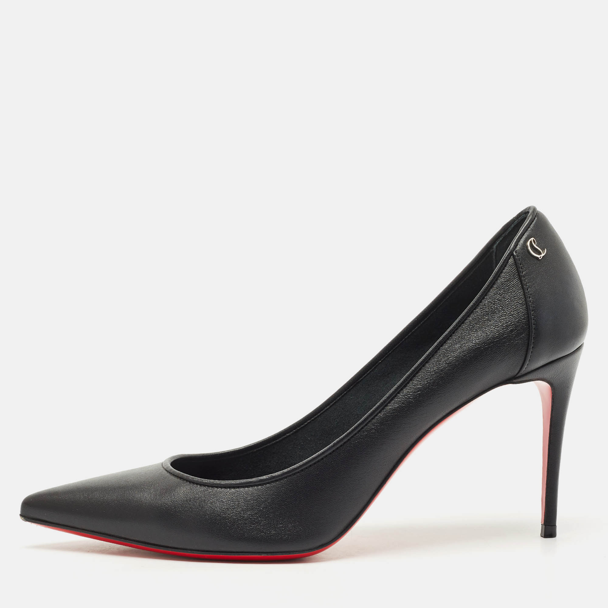

Christian Louboutin Black Leather Sporty Kate Pumps Size
