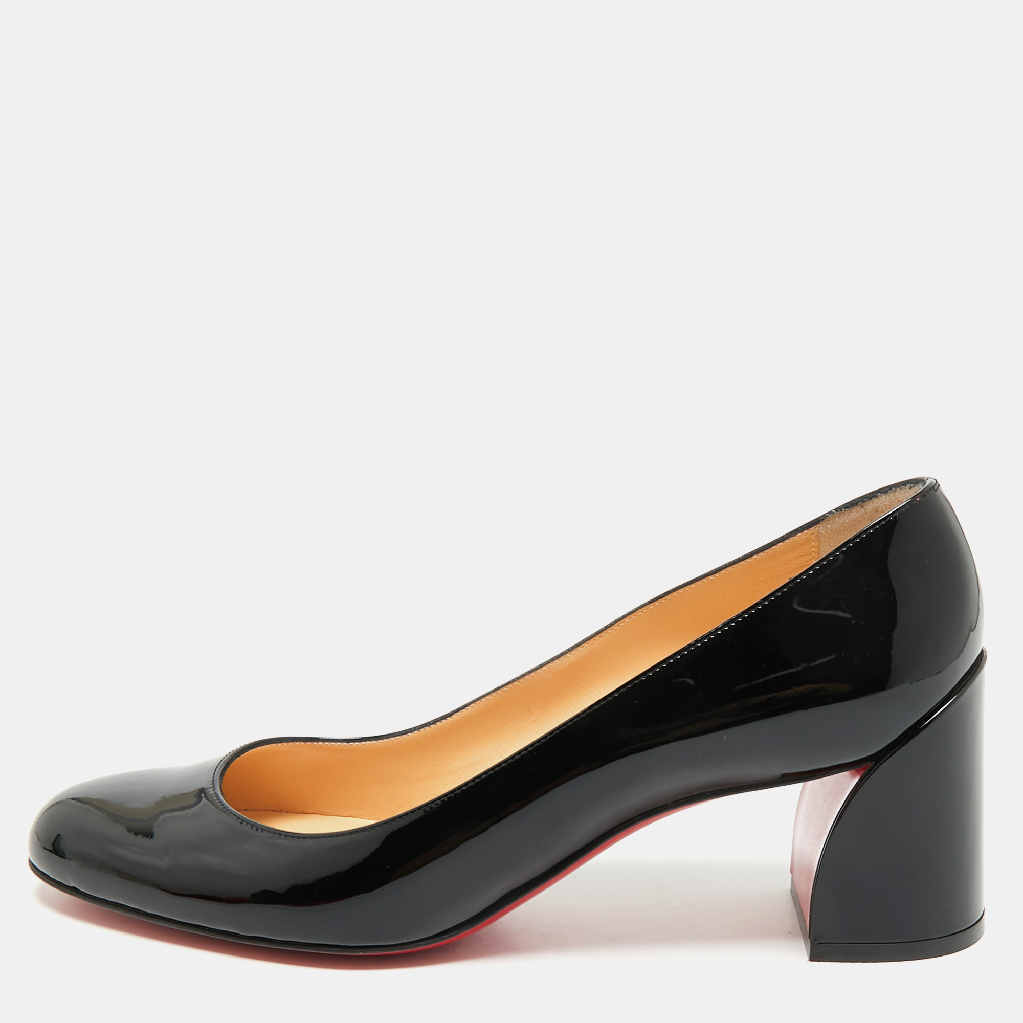 

Christian Louboutin Black Patent Leather Miss Sab Pumps Size