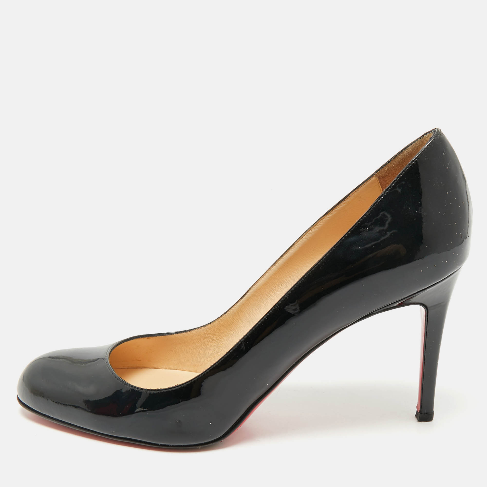 

Christian Louboutin Black Patent Leather New Simple Pumps Size