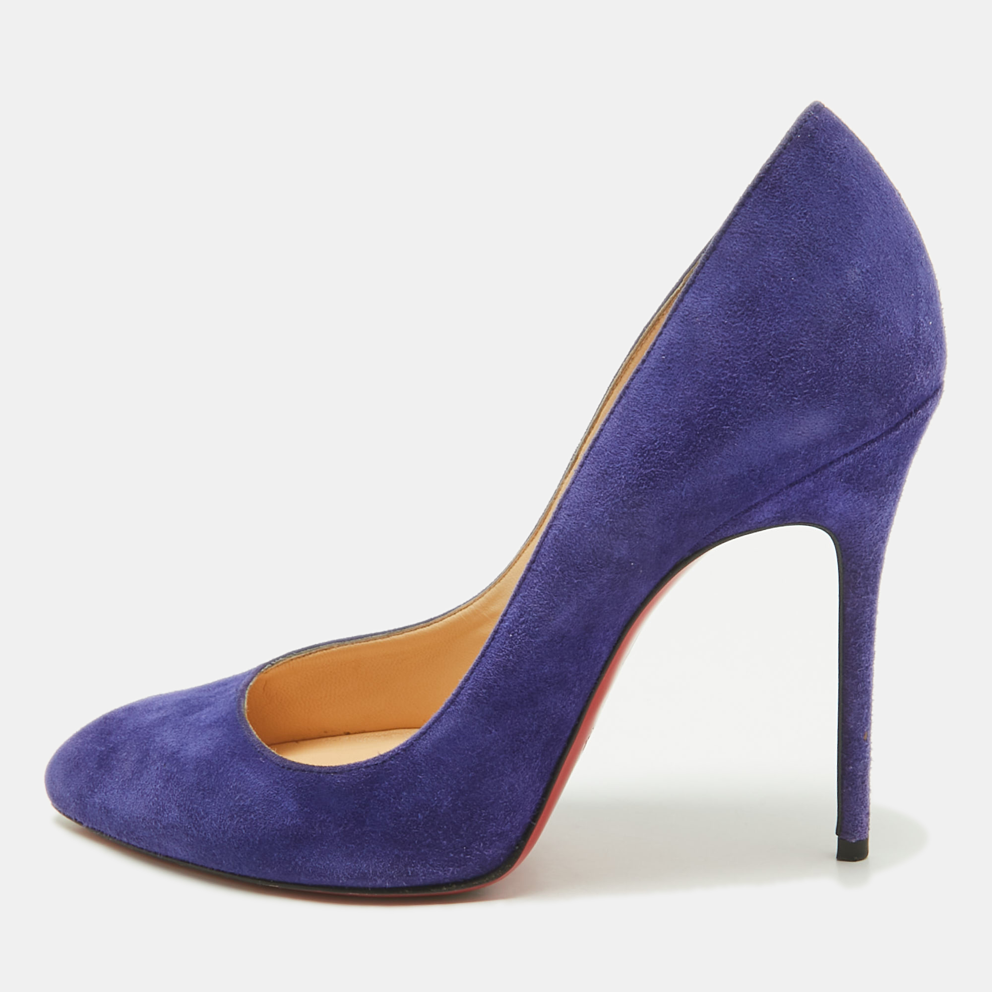 

Christian Louboutin Blue Suede Corneille Pumps Size