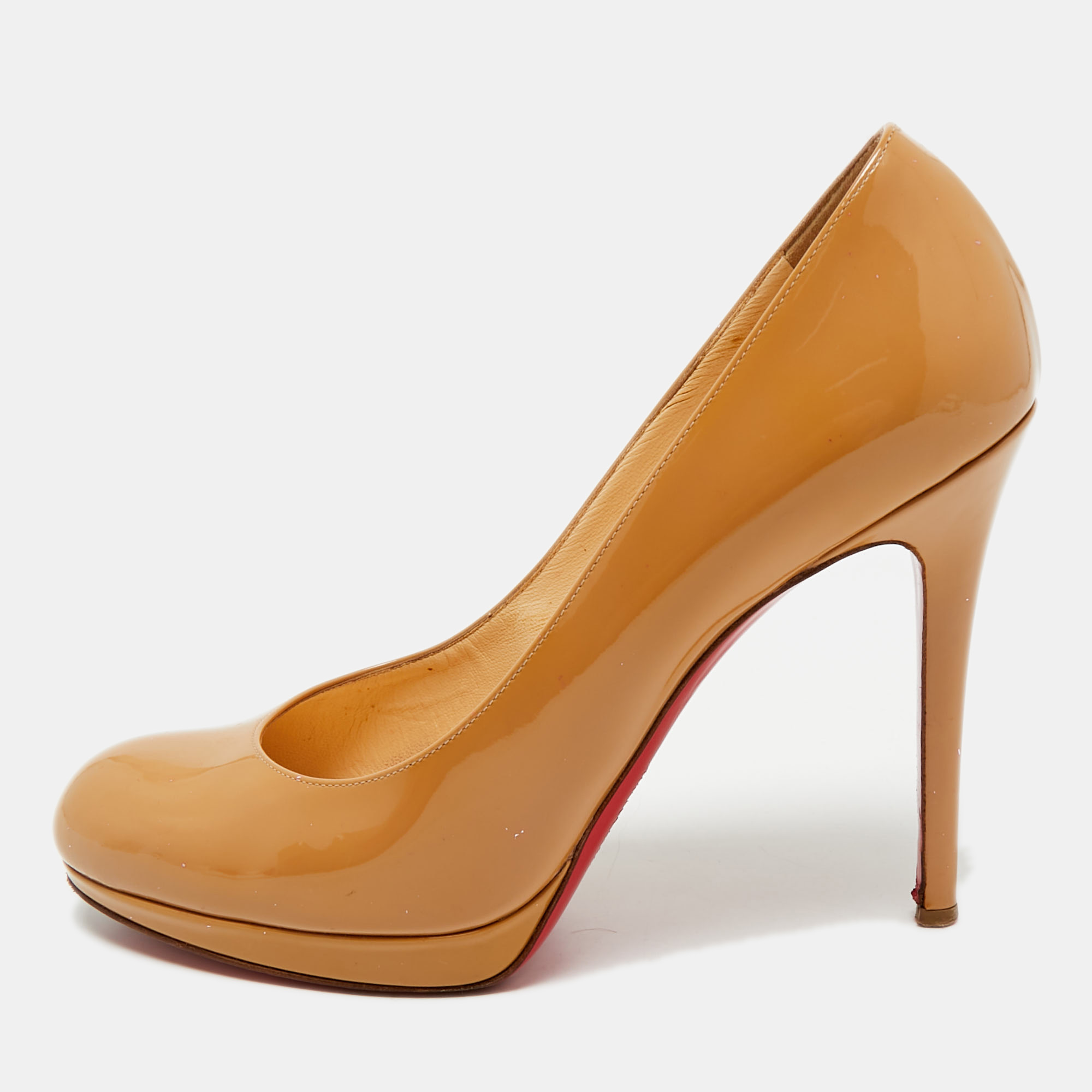 

Christian Louboutin Beige Patent Leather New Simple Pumps Size