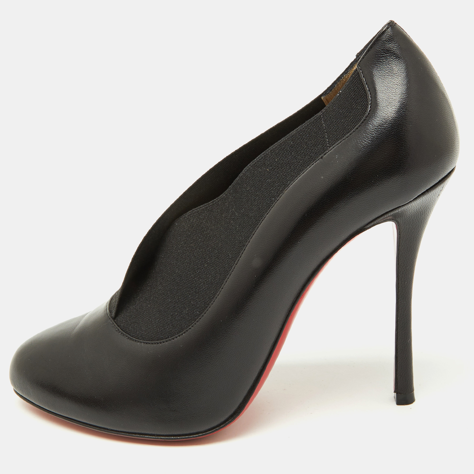 

Christian Louboutin Black Band and Leather Toot Couverte Pumps Size