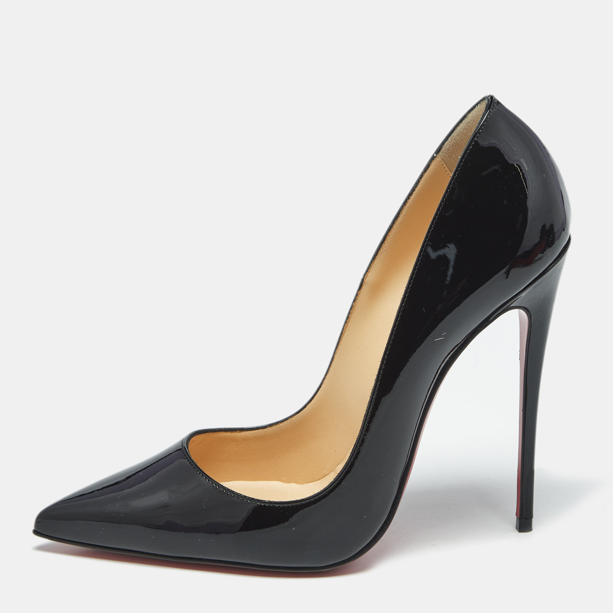 

Christian Louboutin Black Patent Leather So Kate Pumps Size
