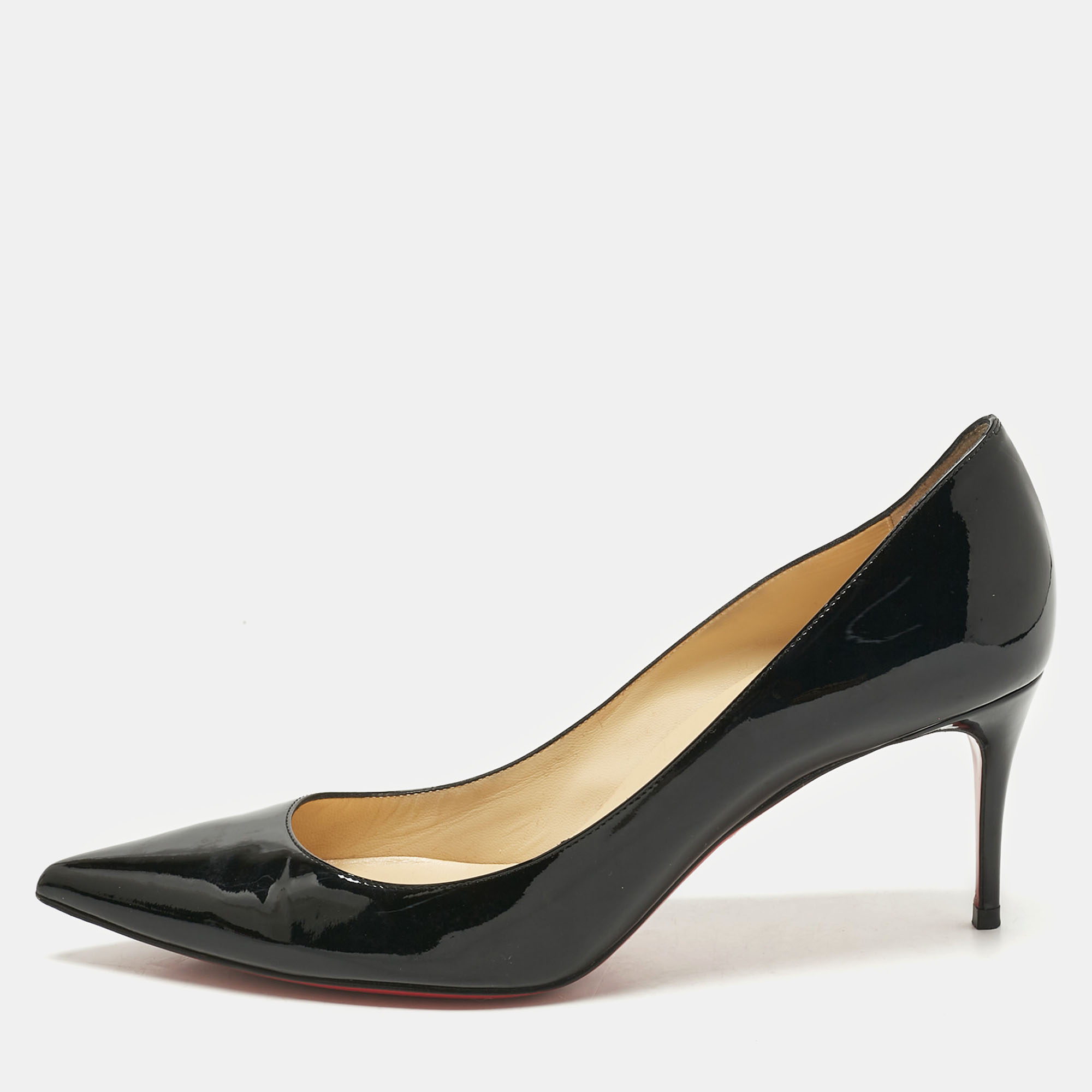 

Christian Louboutin Black Patent Leather Kate Pumps Size