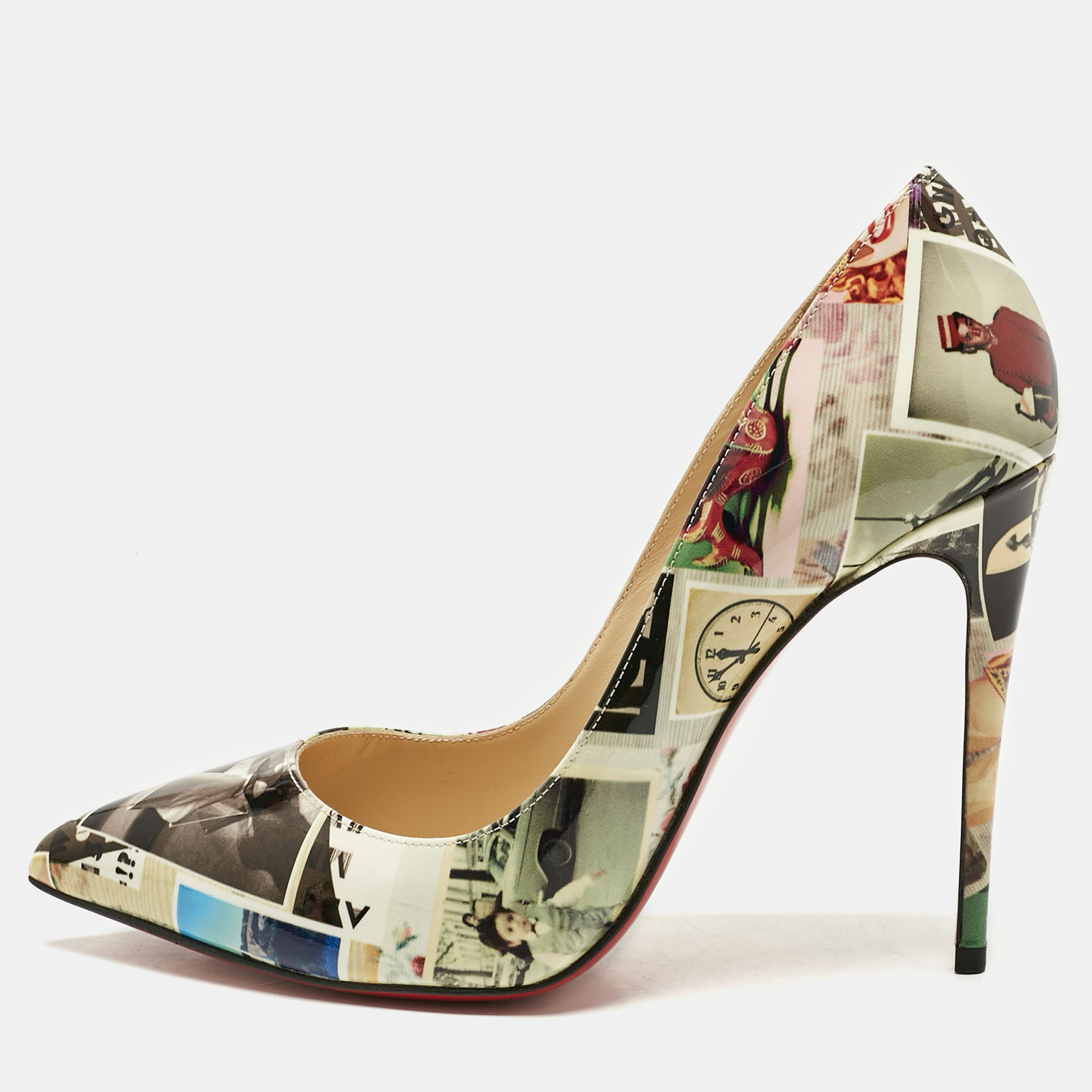 

Christian Louboutin Multicolor Patent Leather Pigalle Follies Pumps Size