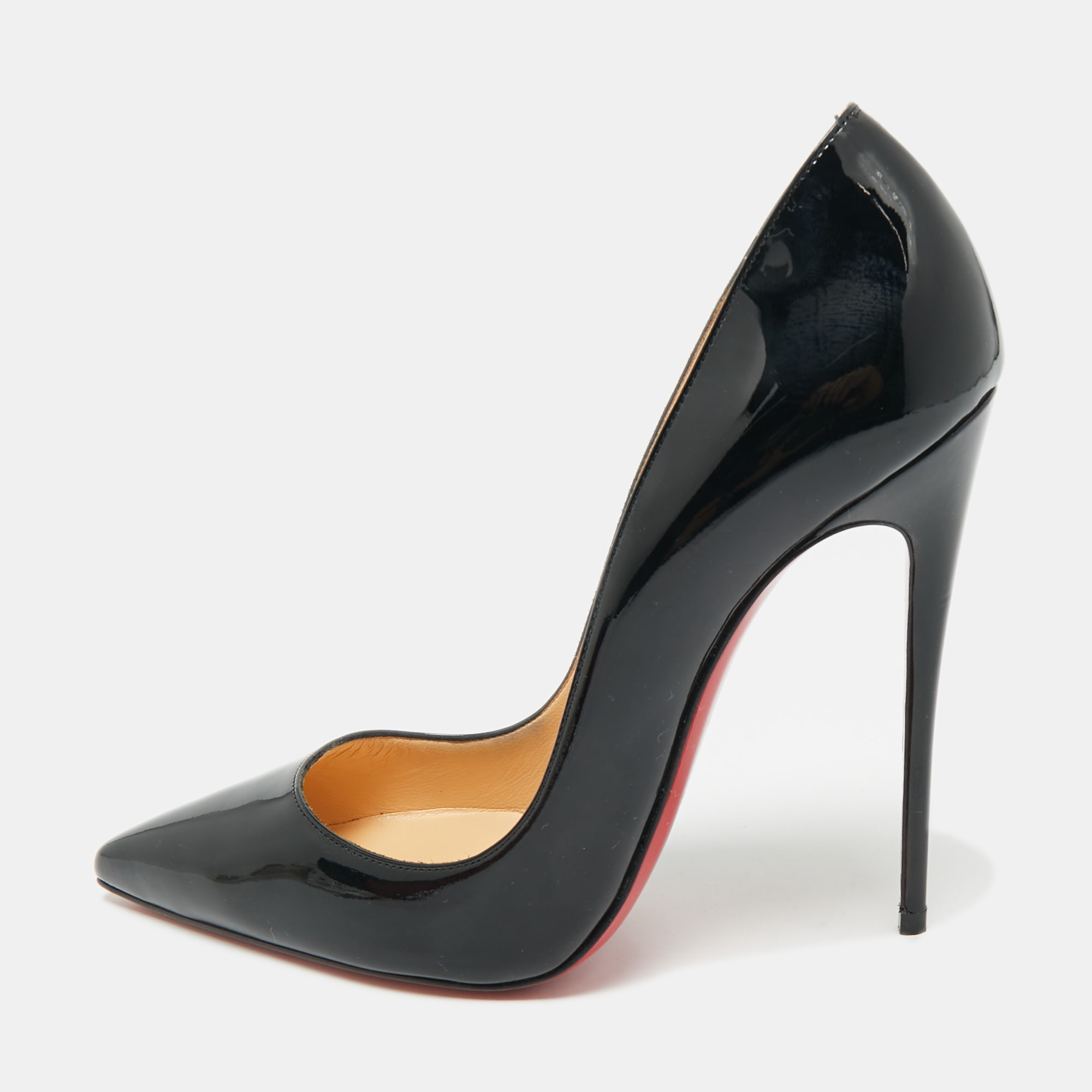 

Christian Louboutin Black Patent Leather So Kate Pumps Size