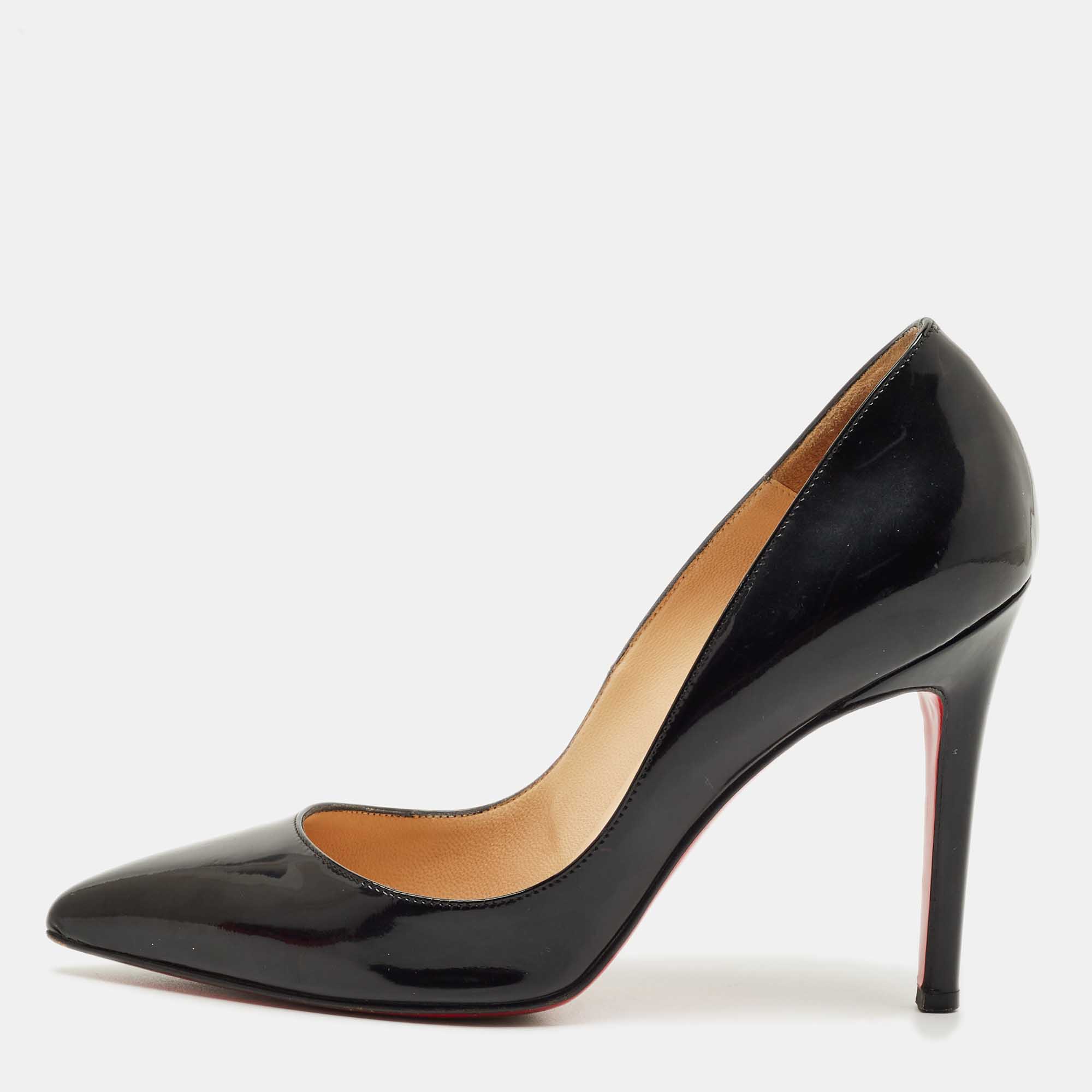 

Christian Louboutin Black Patent Leather So Kate Pumps Size
