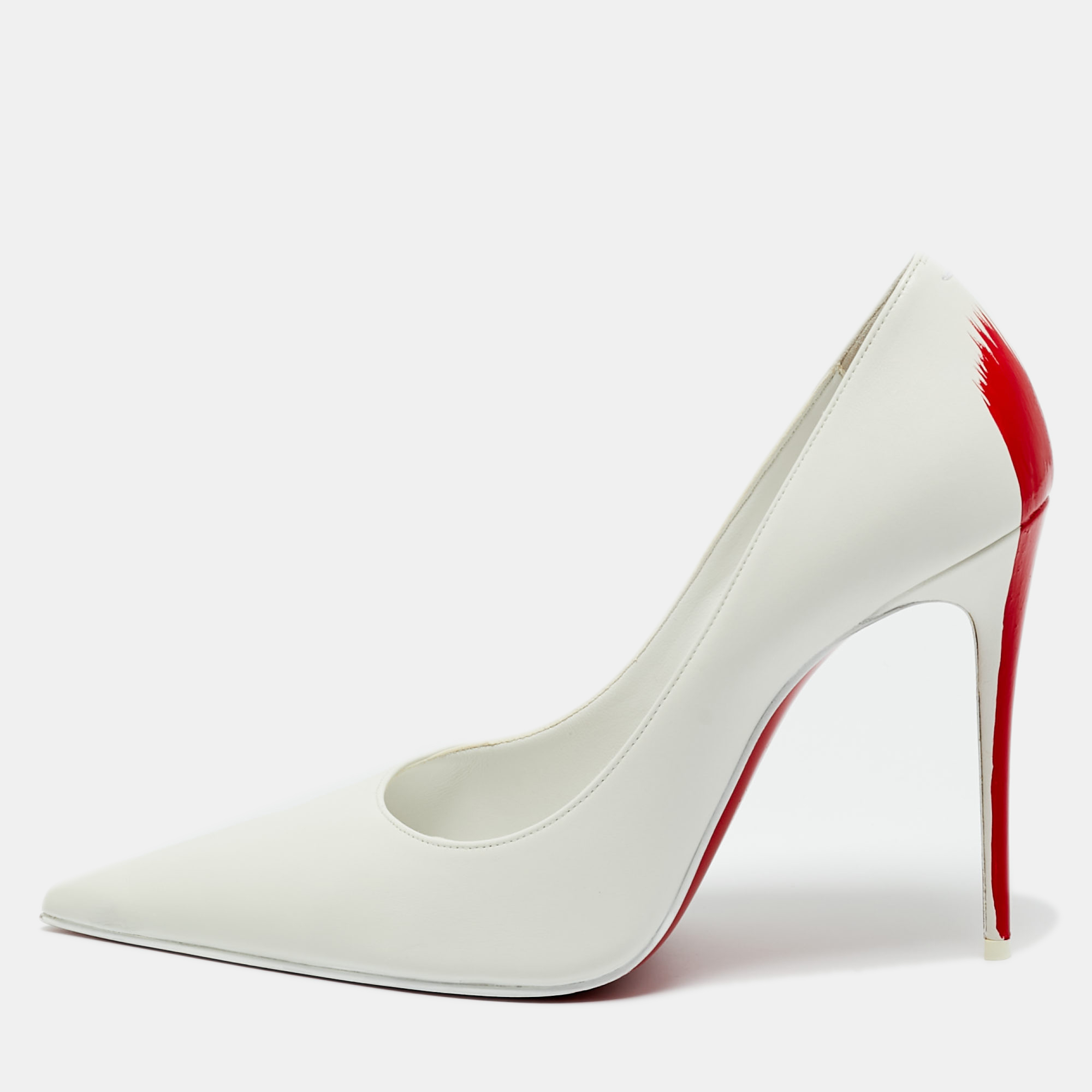 

Christian Louboutin X Maison Margiela White Leather Martoubi Pumps Size