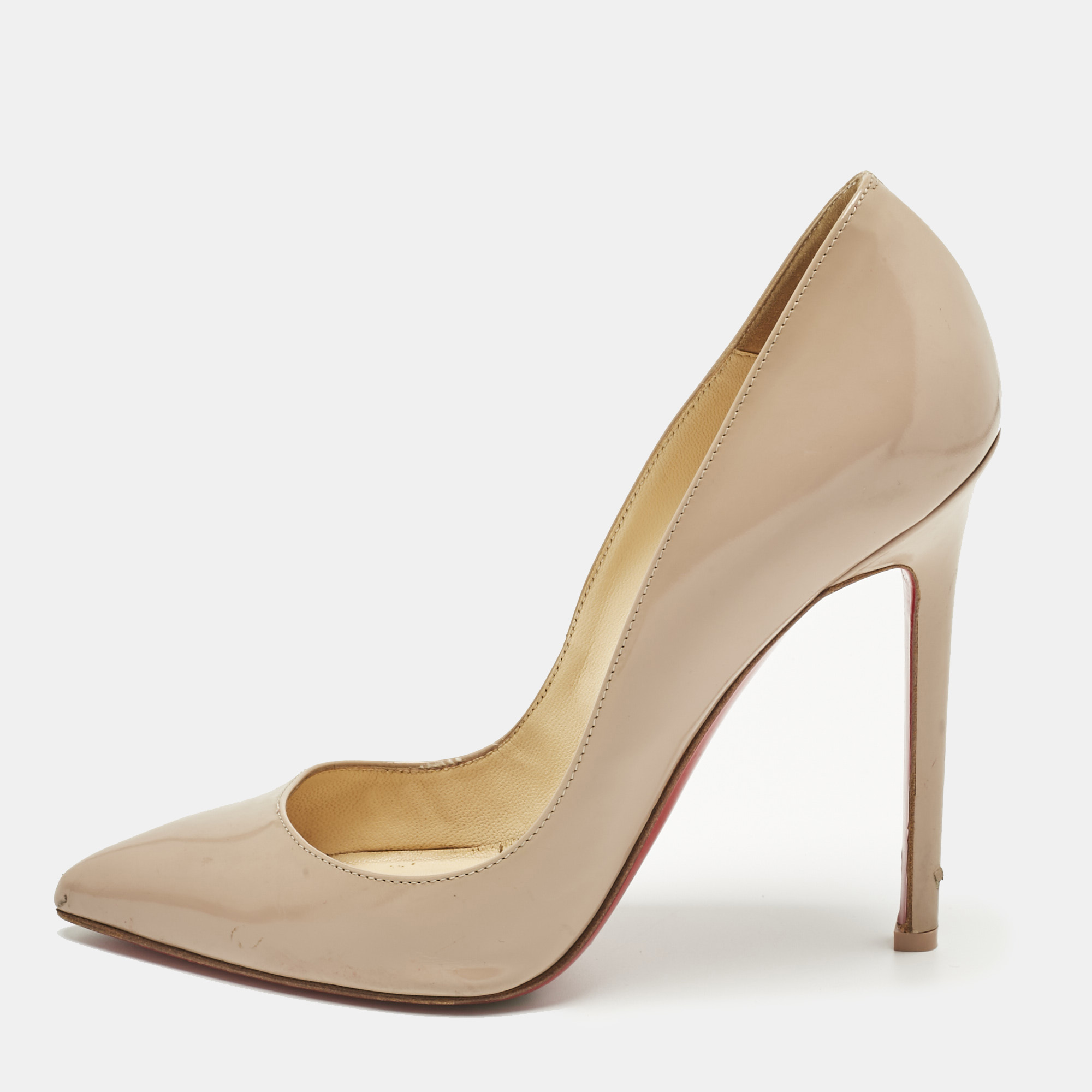 

Christian Louboutin Beige Leather Pigalle Pumps Size