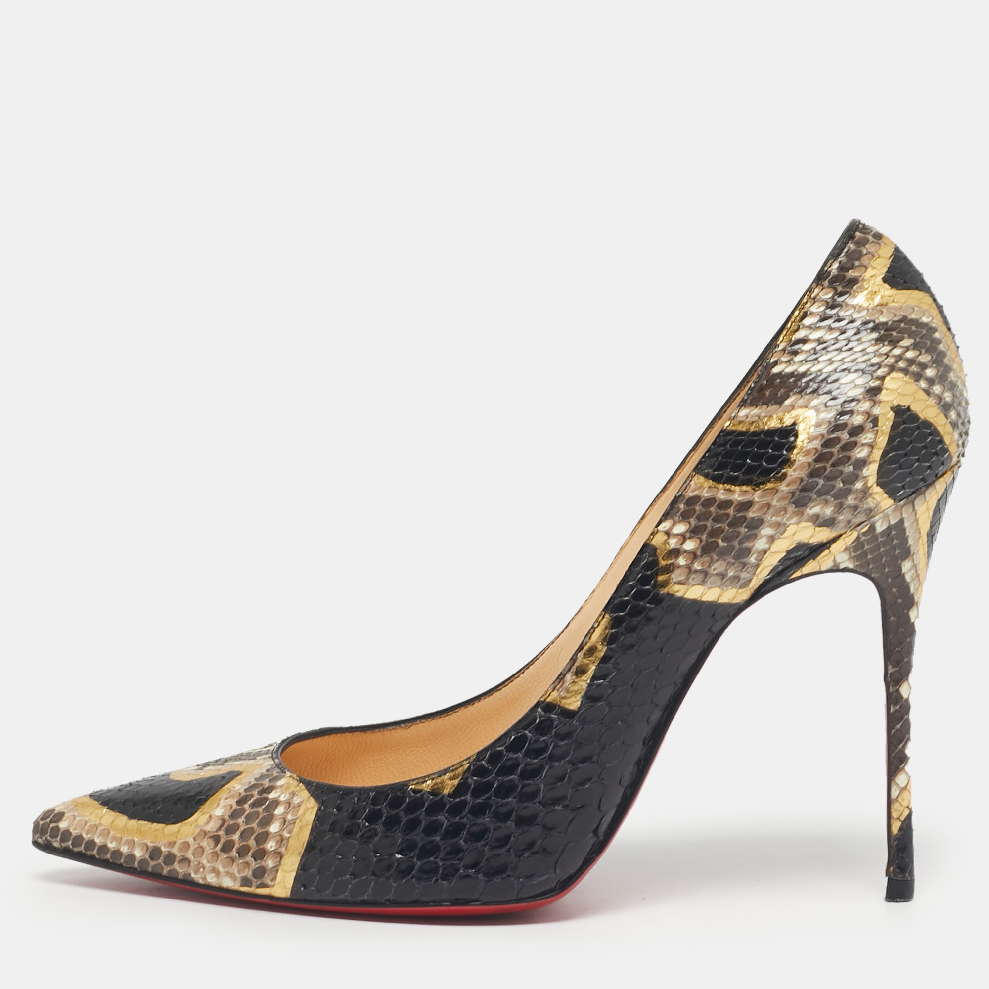

Christian Louboutin Multicolor Python Leather So Kate Pumps Size