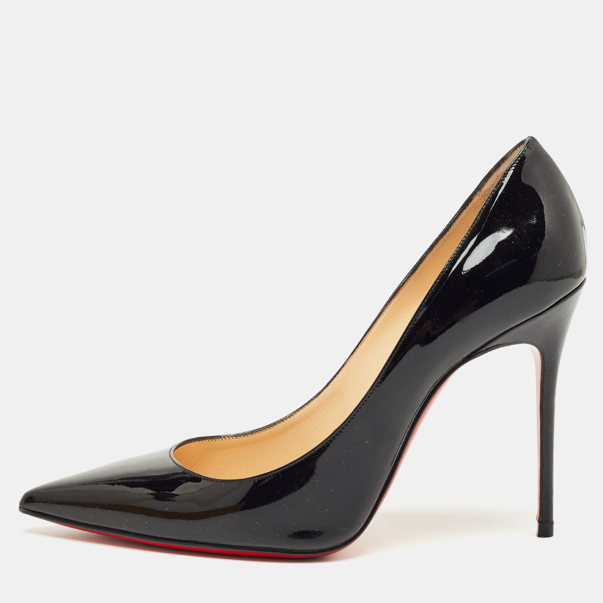 

Christian Louboutin Black Patent Leather Kate Pumps Size