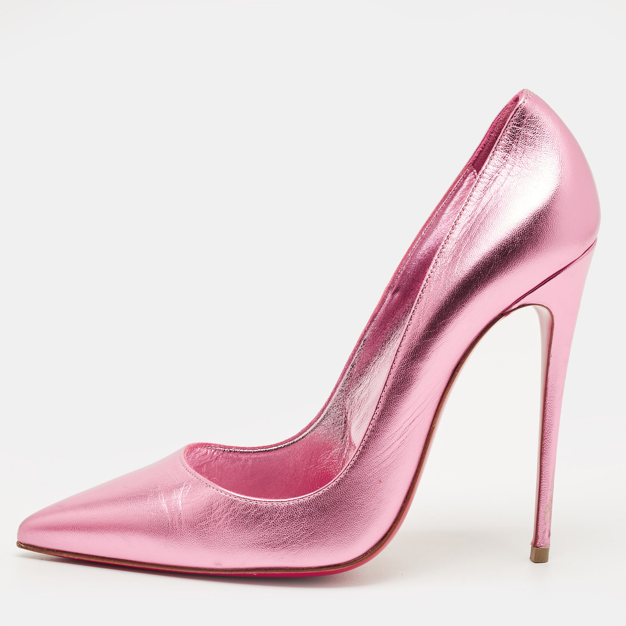 

Christian Louboutin Metallic Leather So Kate Pumps Size