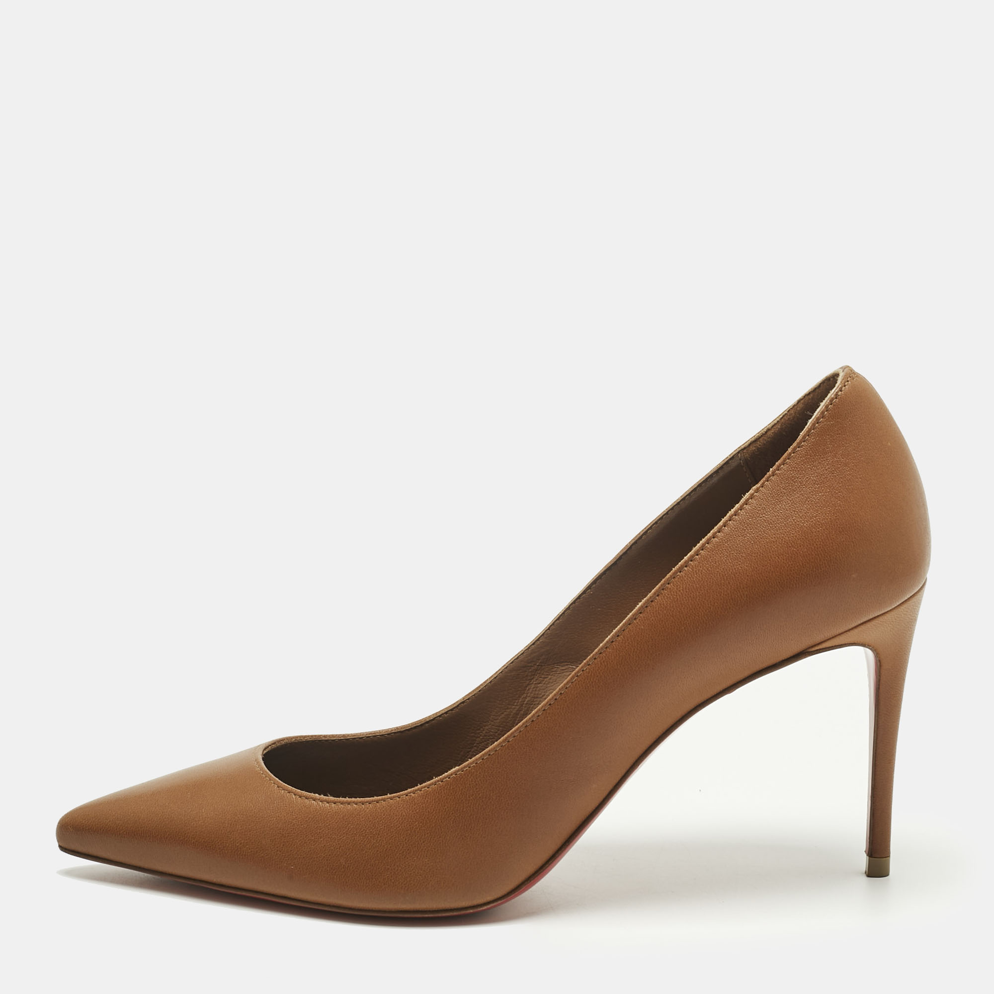 

Christian Louboutin Brown Leather Kate Pumps Size