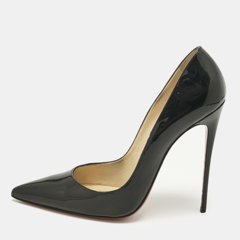 

Christian Louboutin Black Patent Leather So Kate Pumps Size
