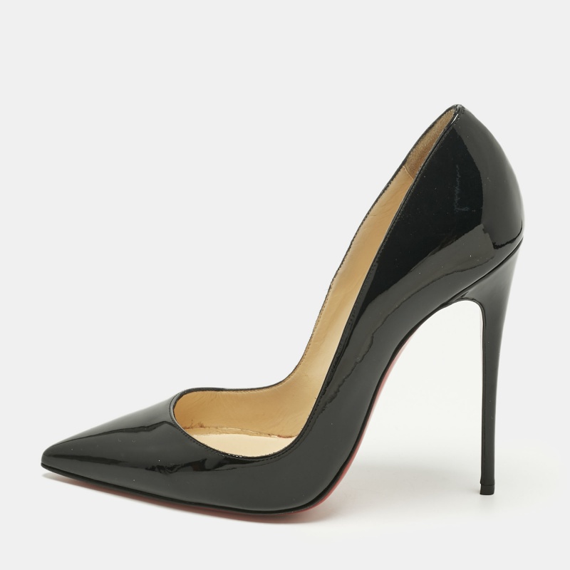 

Christian Louboutin Black Patent Leather So Kate Pumps Size