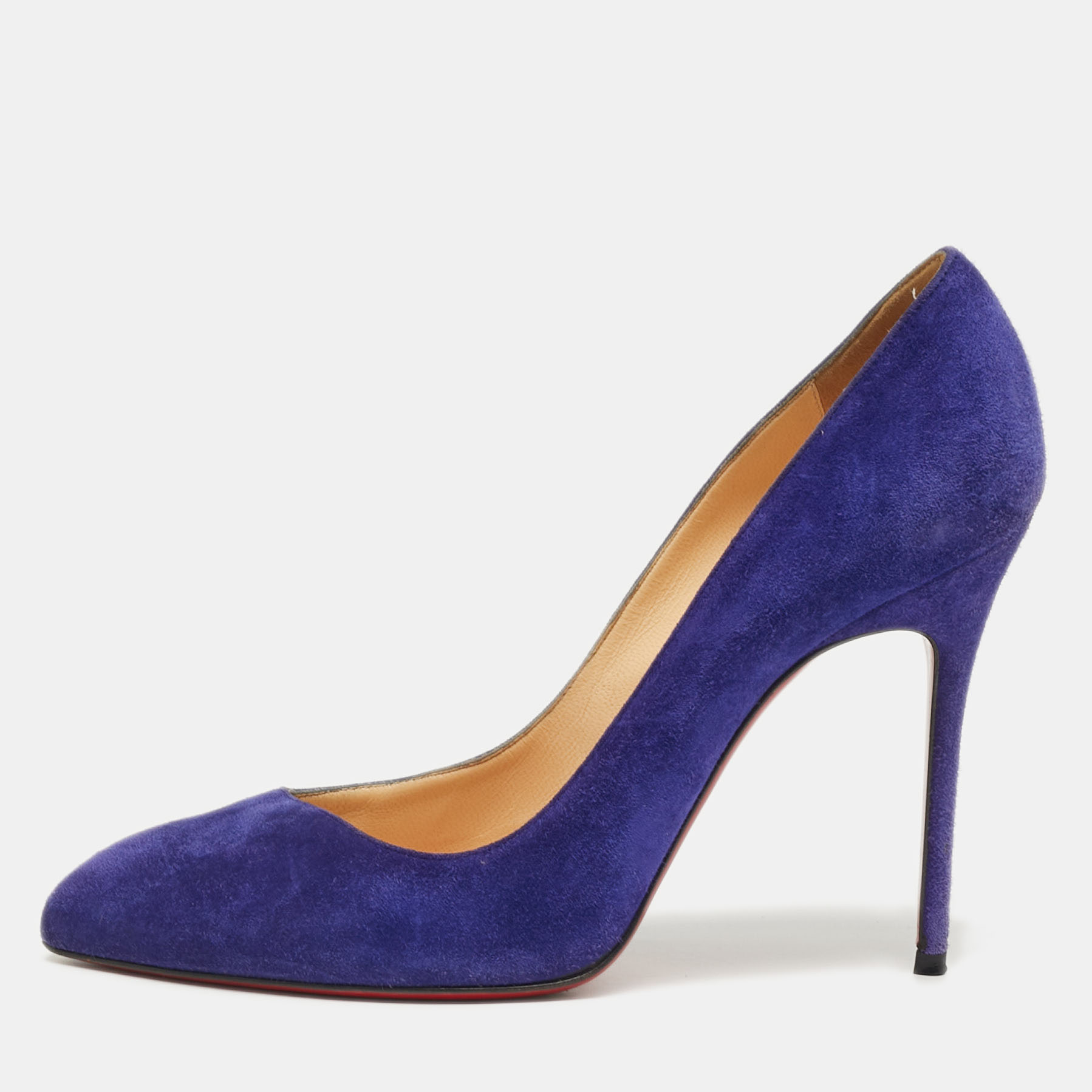 

Christian Louboutin Corneille Size  Blue Suede Pumps