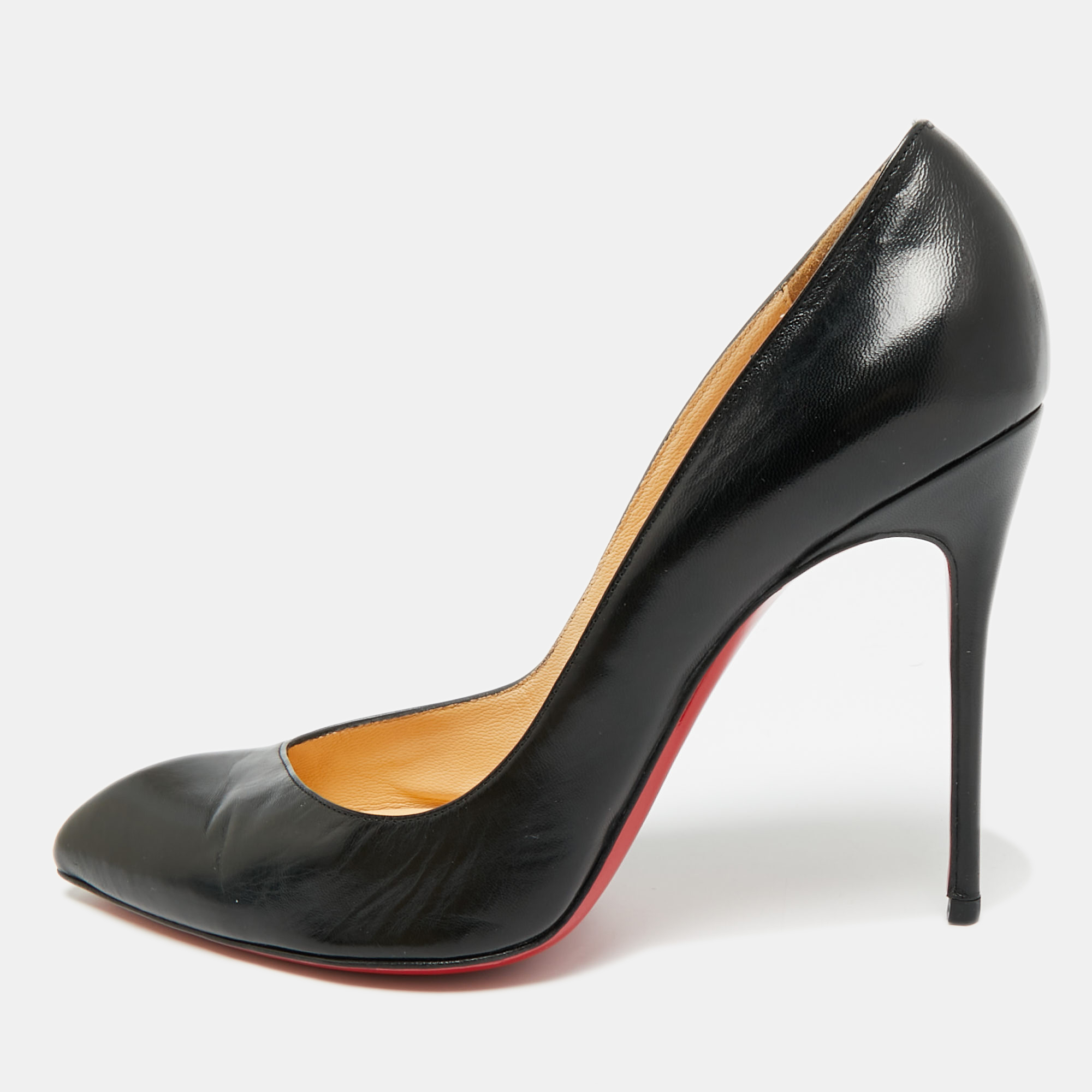 

Christian Louboutin Corneille Size  Black Leather Pumps