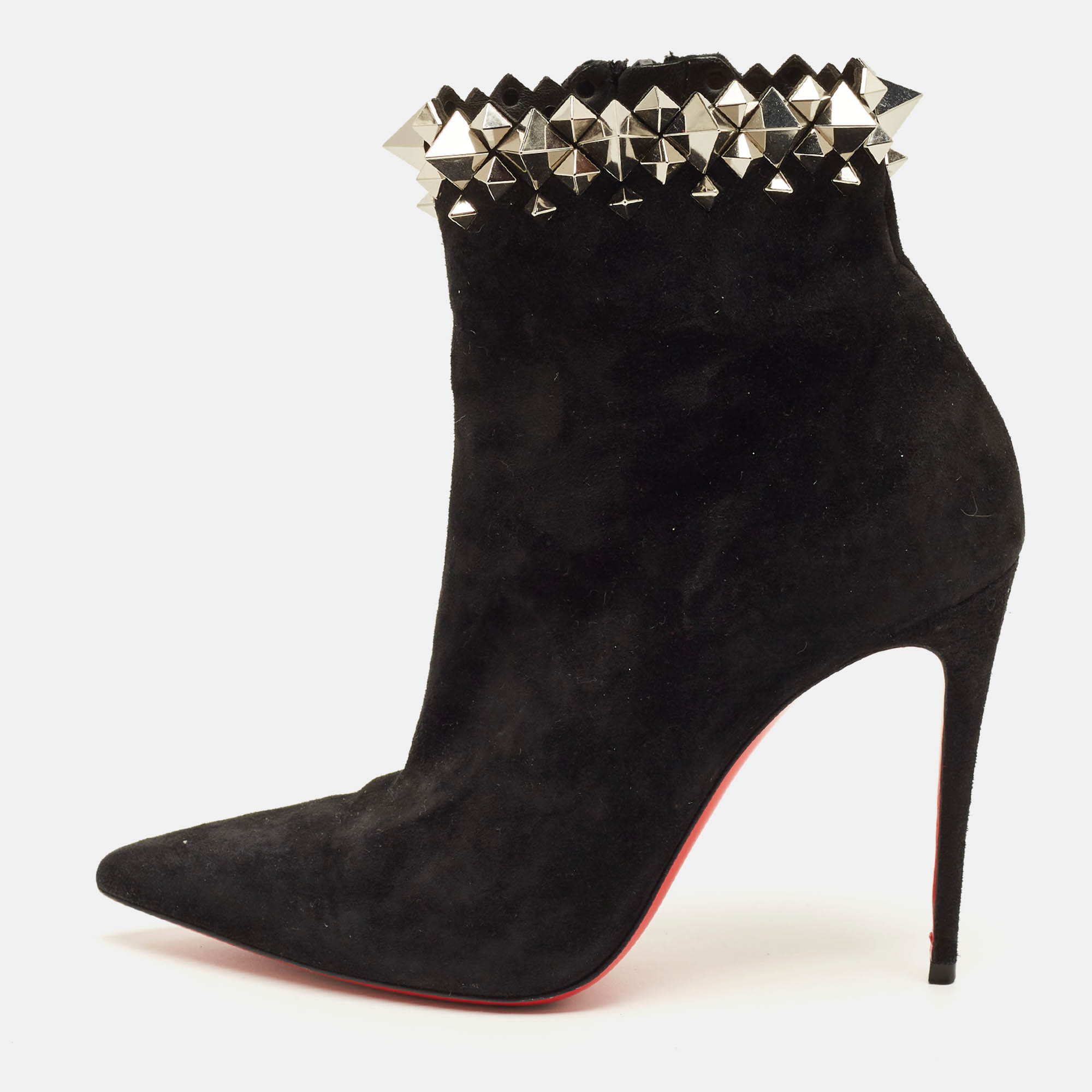 

Christian Louboutin Firmamma Size  Black Suede Knee Length Boots