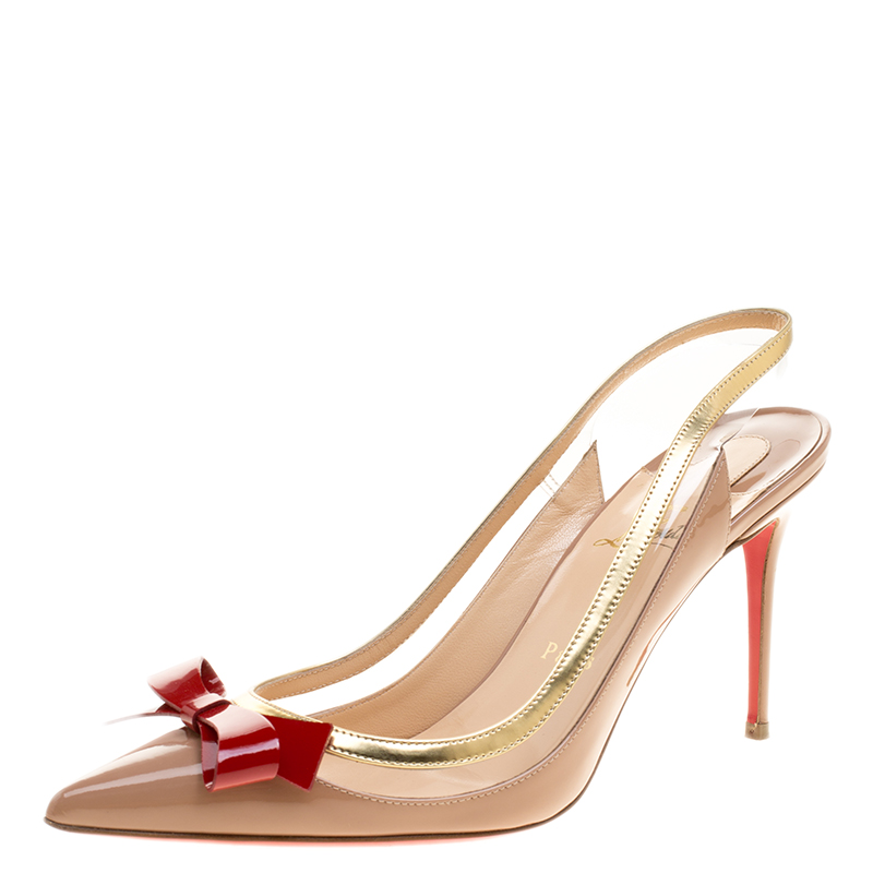 louboutin beige sandals