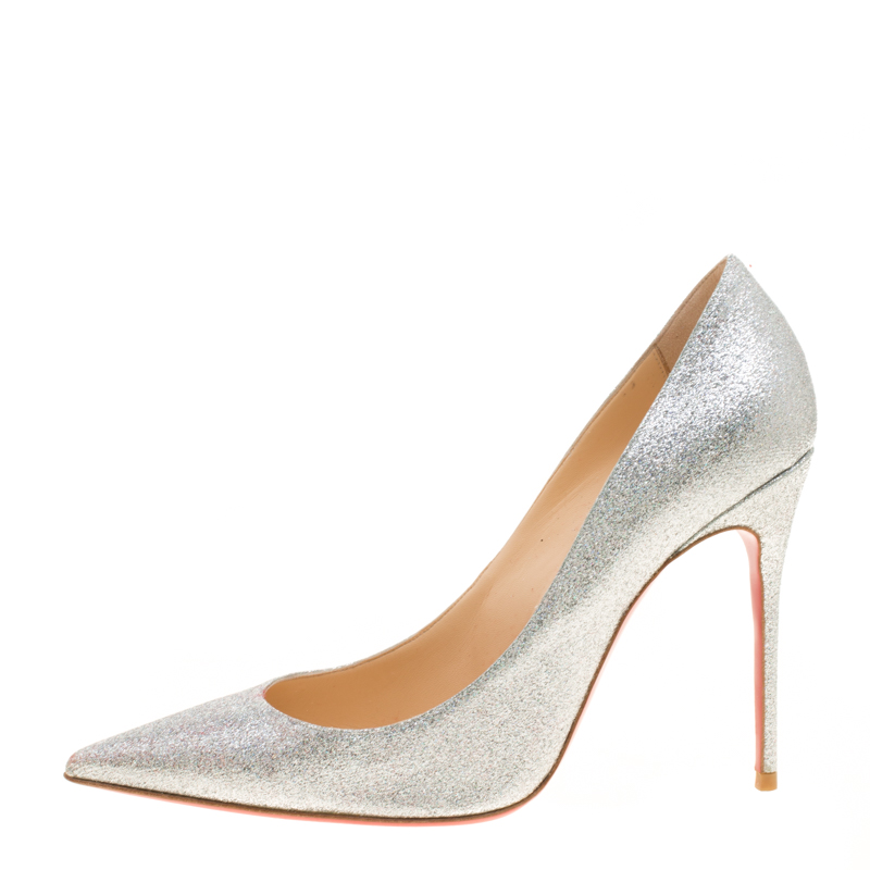 silver louboutins