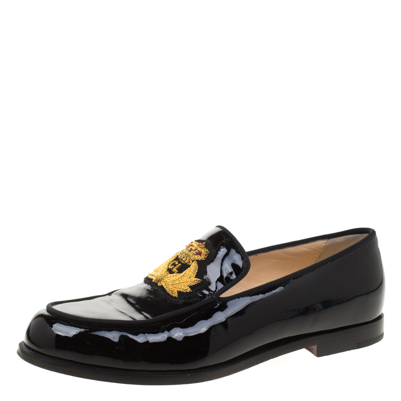 christian louboutin loafers black
