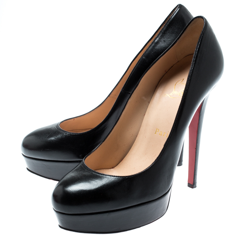 louboutin black platform