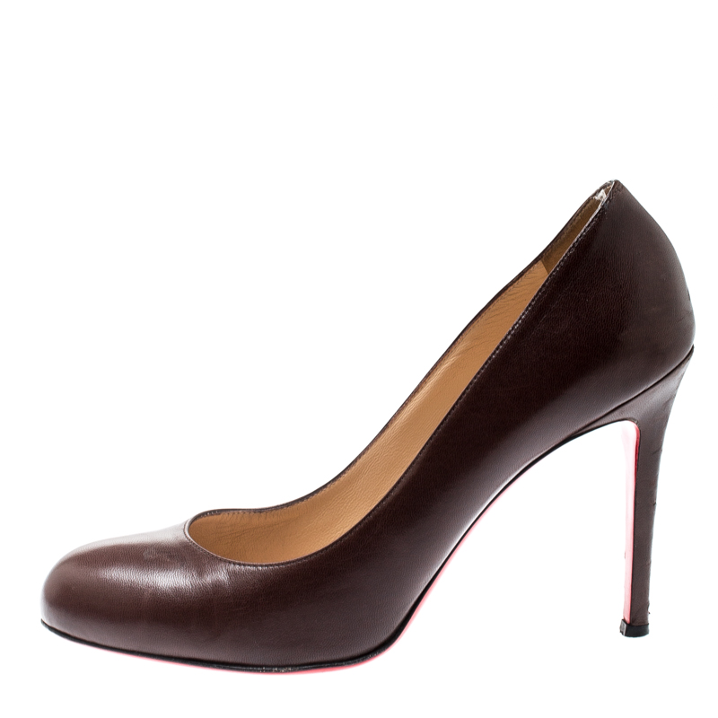 

Christian Louboutin Brown Leather New Simple Pumps Size