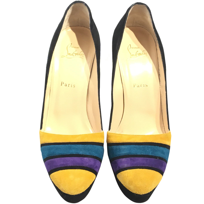 

Christian Louboutin Multicolor Suede Pumps Size