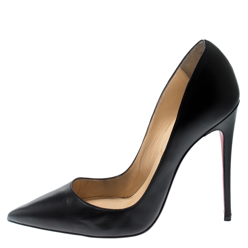 

Christian Louboutin Black Leather So Kate Pumps Size