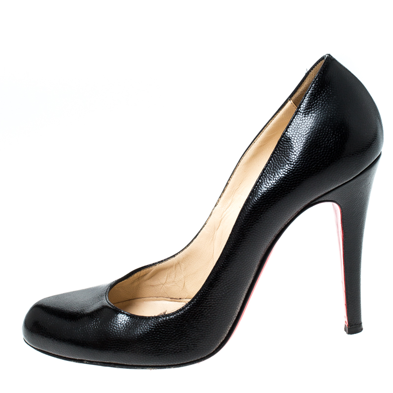 

Christian Louboutin Black Leather Fifille Pumps Size