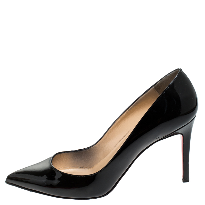 

Christian Louboutin Black Patent Leather So Kate Pointed Toe Pumps Size