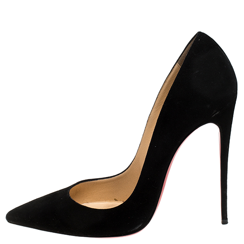 

Christian Louboutin Black Suede So Kate Pointed Toe Pumps Size