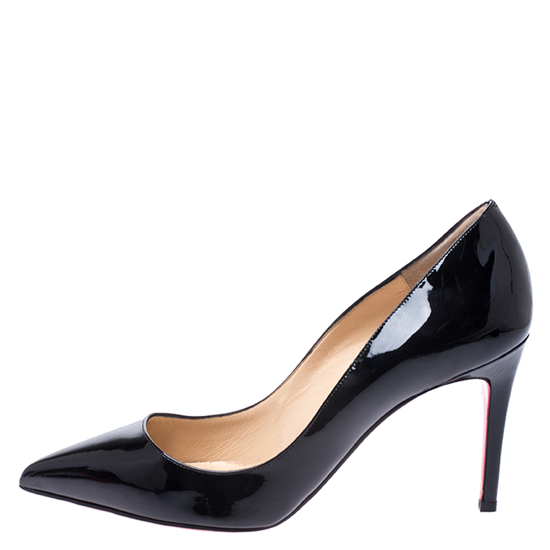 

Christian Louboutin Black Patent Leather So Kate Pointed Toe Pumps Size