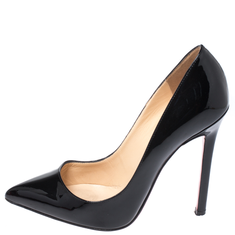 

Christian Louboutin Black Patent Leather So Kate Pumps Size