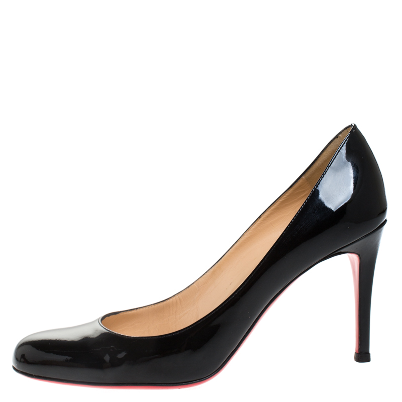 

Christian Louboutin Black Patent Leather Miss Gena Pumps Size