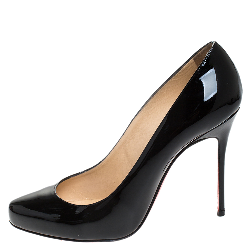

Christian Louboutin Black Patent Leather Fifille Pumps Size