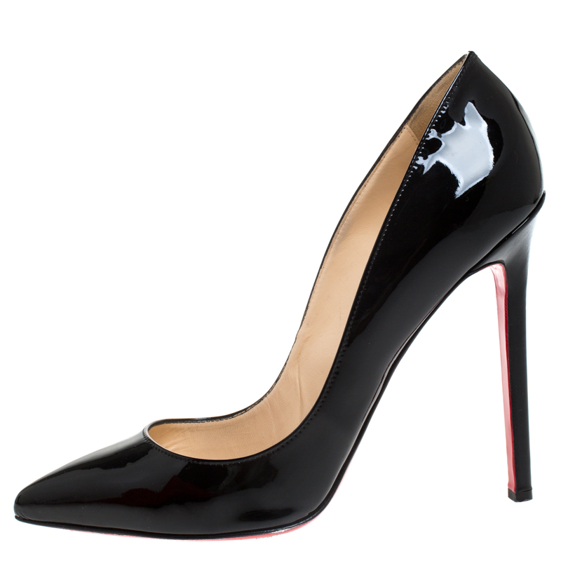 

Christian Louboutin Black Patent Leather So Kate Pointed Toe Pumps Size