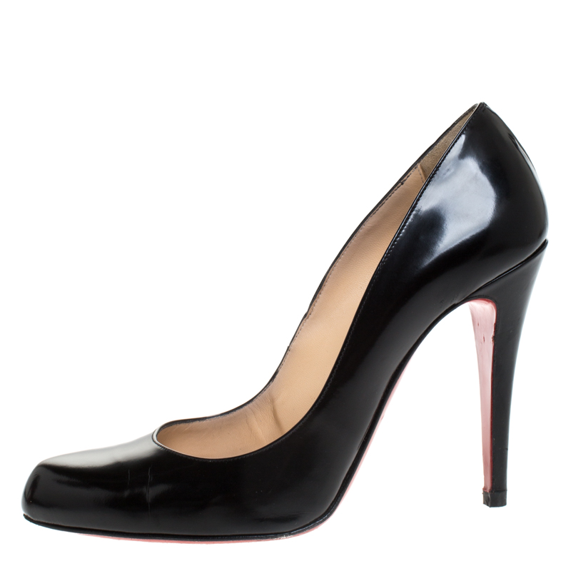 

Christian Louboutin Black Leather Simple Pumps Size
