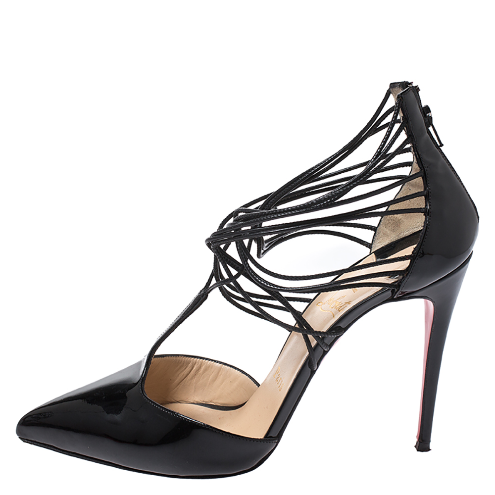 

Christian Louboutin Black Patent Leather Confusa Pointed Toe Pumps Size