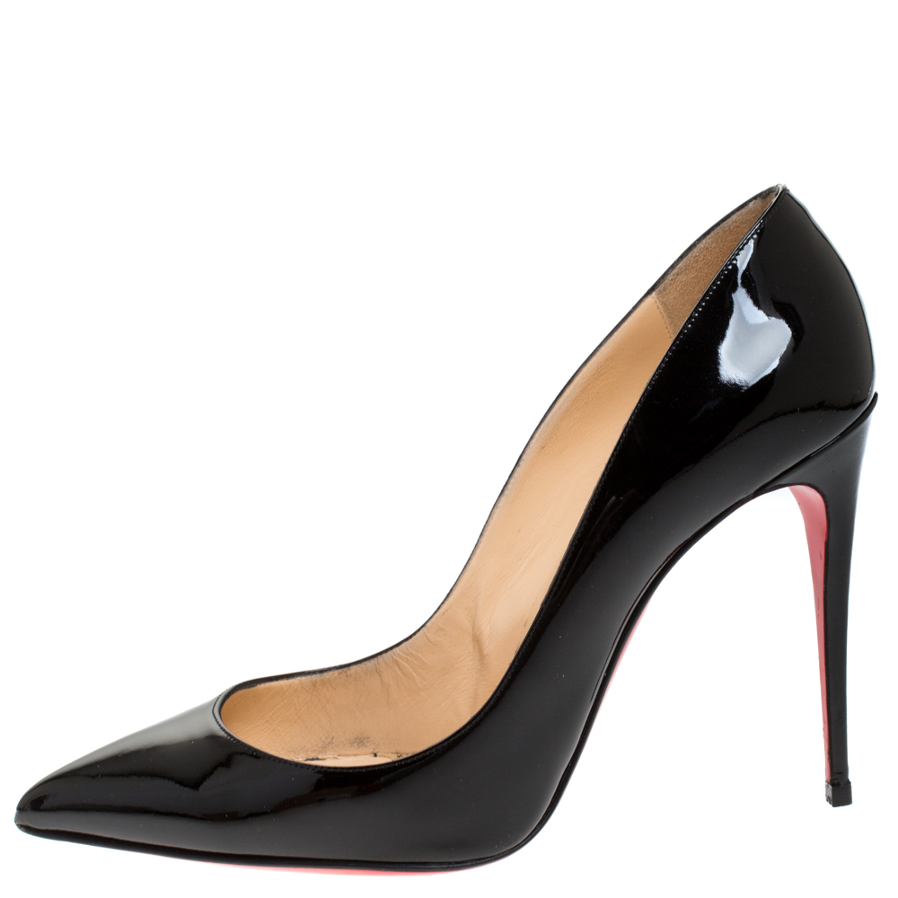 

Christian Louboutin Black Patent Leather Pigalle Follies Pumps Size