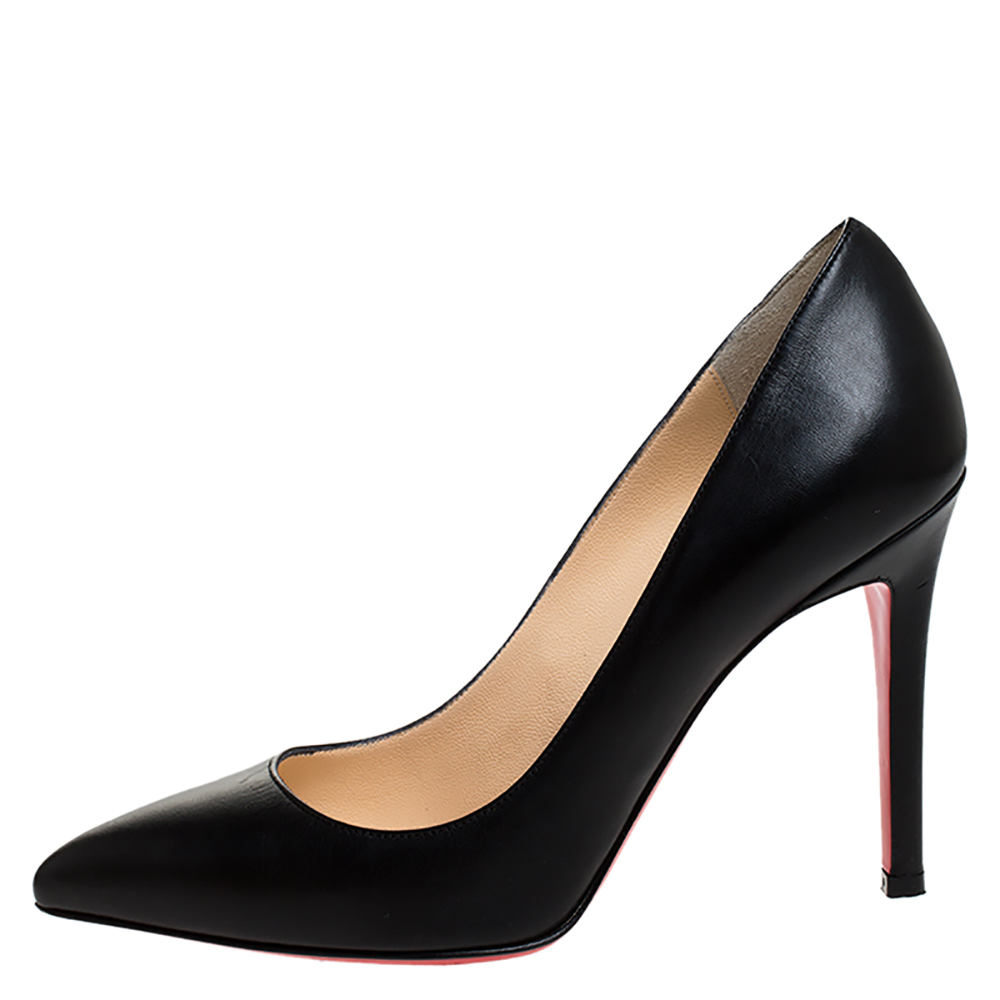

Christian Louboutin Black Leather So Kate Pumps Size