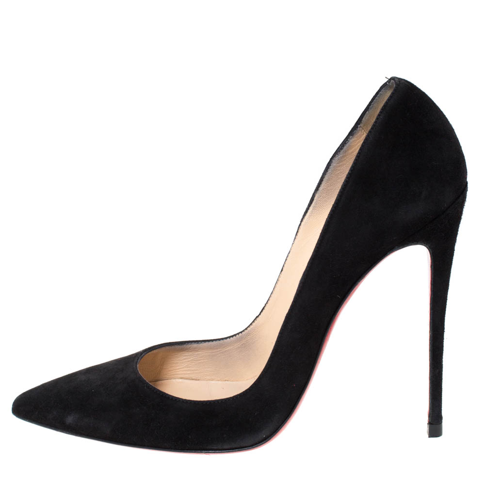 

Christian Louboutin Black Suede So Kate Pointed Toe Pumps Size