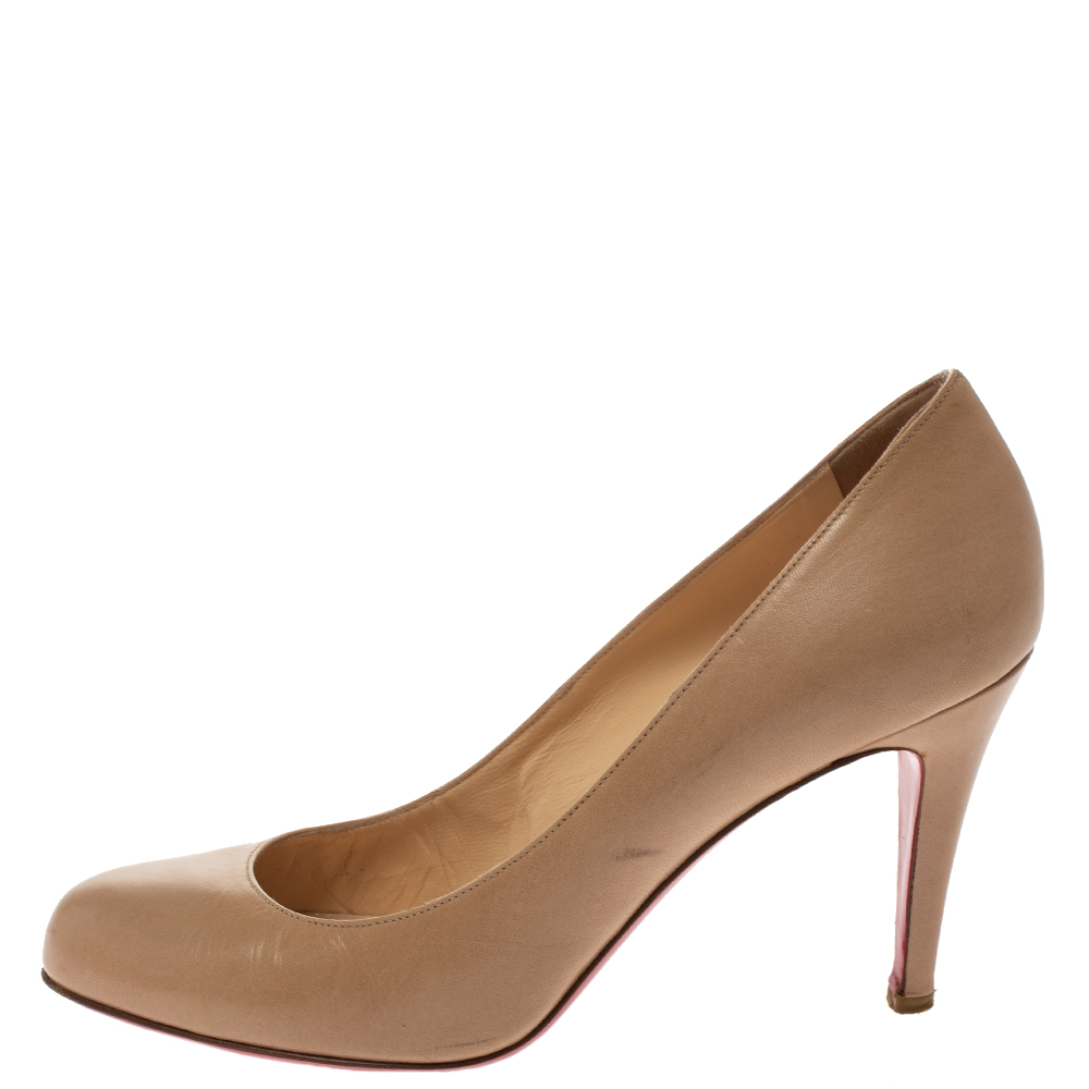 

Christian Louboutin Beige Leather New Simple Pumps Size