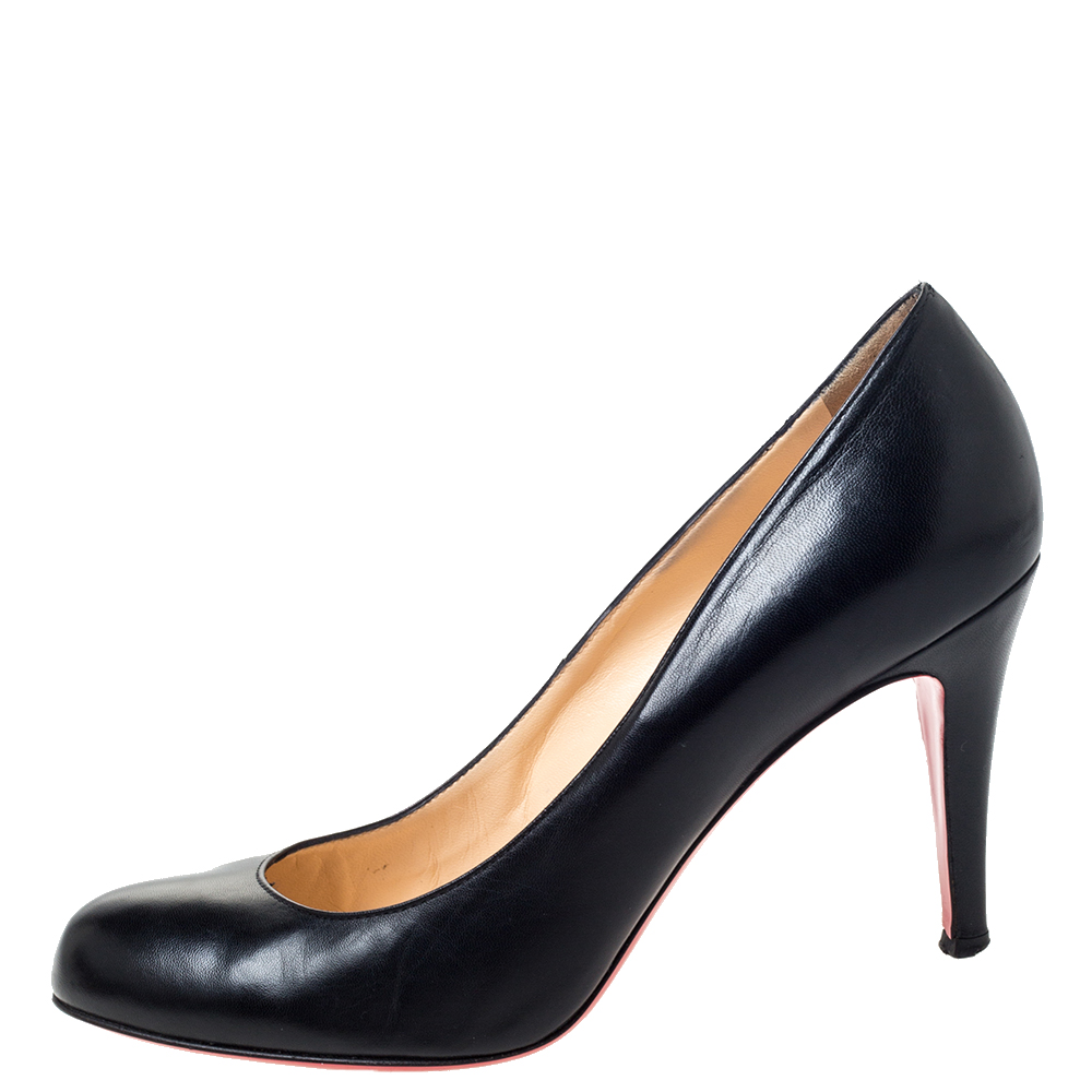

Christian Louboutin Black Leather Fifille Pumps Size