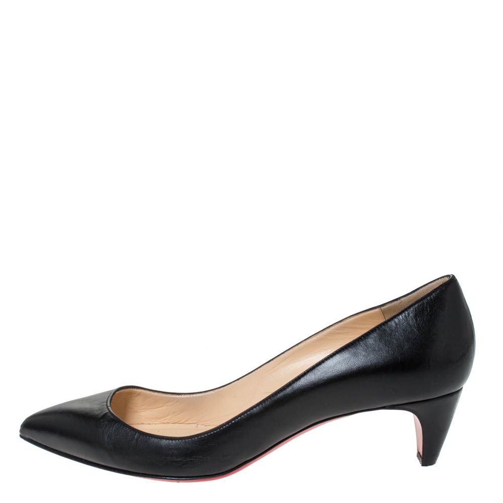 

Christian Louboutin Black Leather Pigalle Pumps Size