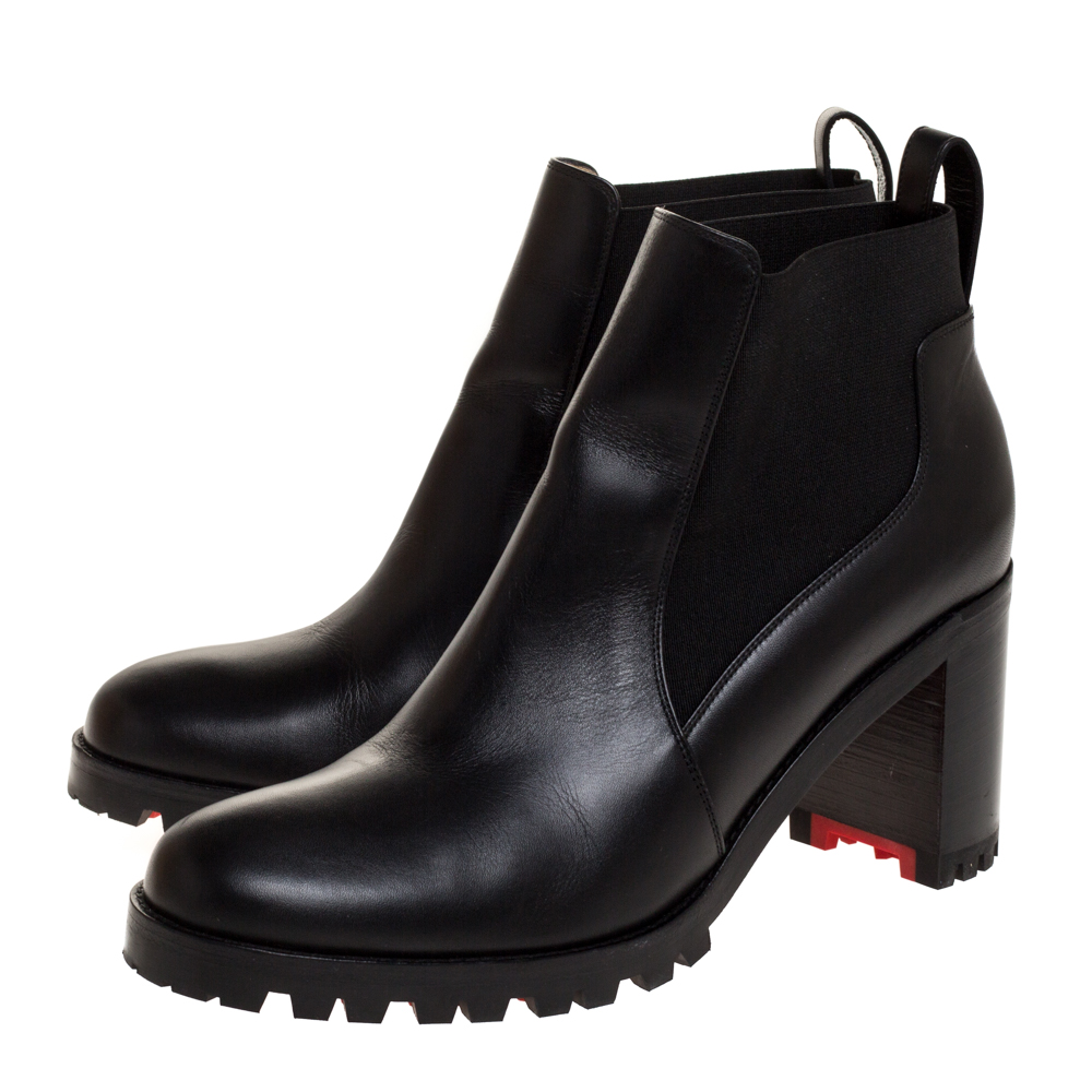 Christian Louboutin Marchacroche 70 Leather Ankle Boots