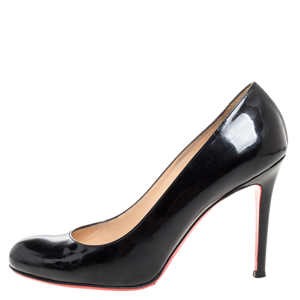 

Christian Louboutin Black Patent Leather Simple Pumps Size